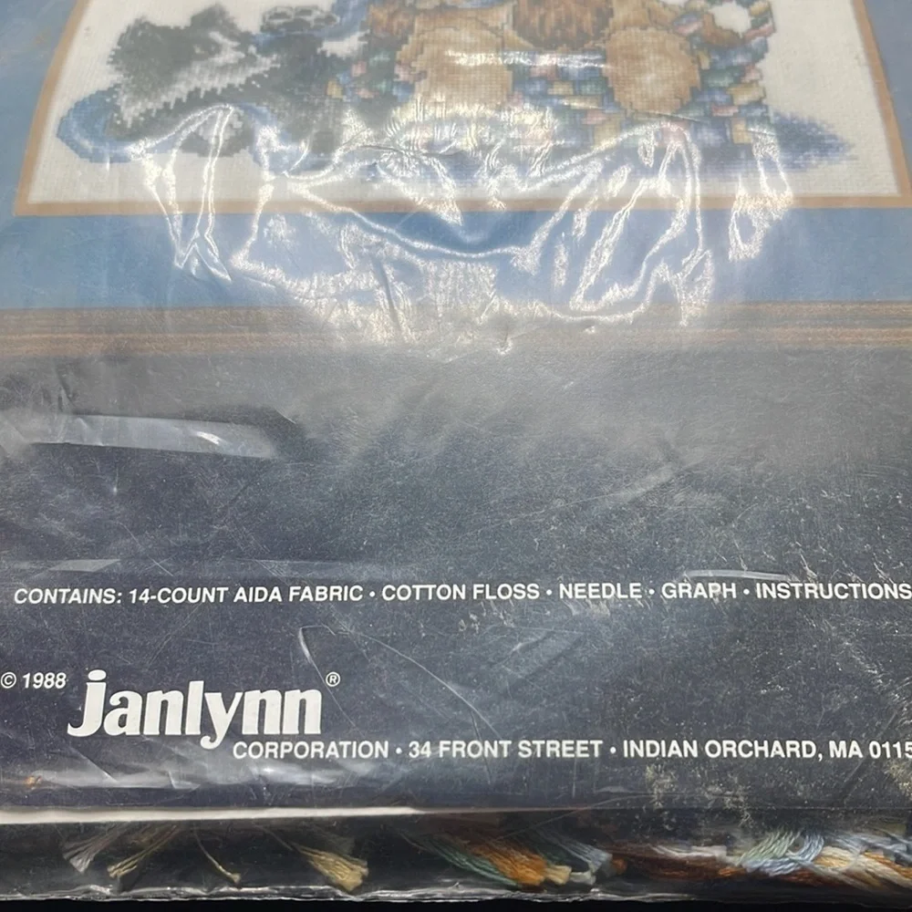 Janlynn Counted Cross Stitch “Little Tease” Puppy and Kitten